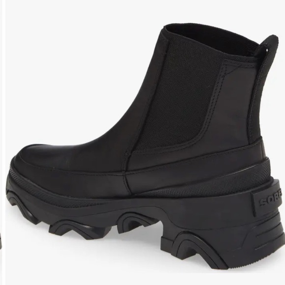 SOREL |  Brex Waterproof Chelsea Boot in black full-grain leather. Size 7, NWT - Picture 5 of 15